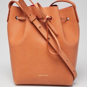 Mansur Gavriel Cammello/Rosa Vegetable Leather Bucket Bag